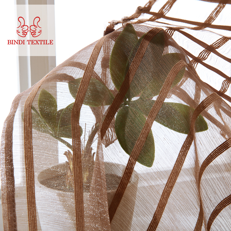 Chine Produits Maison CSA003 Impression Voile de Lin Rideau Fenêtre