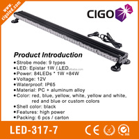Luces led estroboscópicas para camiones, barra de luz de advertencia intermitente para vehículos, 84 LEDs, 12V o 24V
