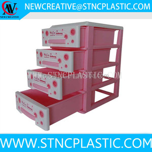 4 <strong>Drawer</strong> Multi-Purpose <strong>Plastic</strong> <strong>Drawer</strong> Organizer, Expandable Small Cart Unit Frame with 5 <strong>Drawer</strong>