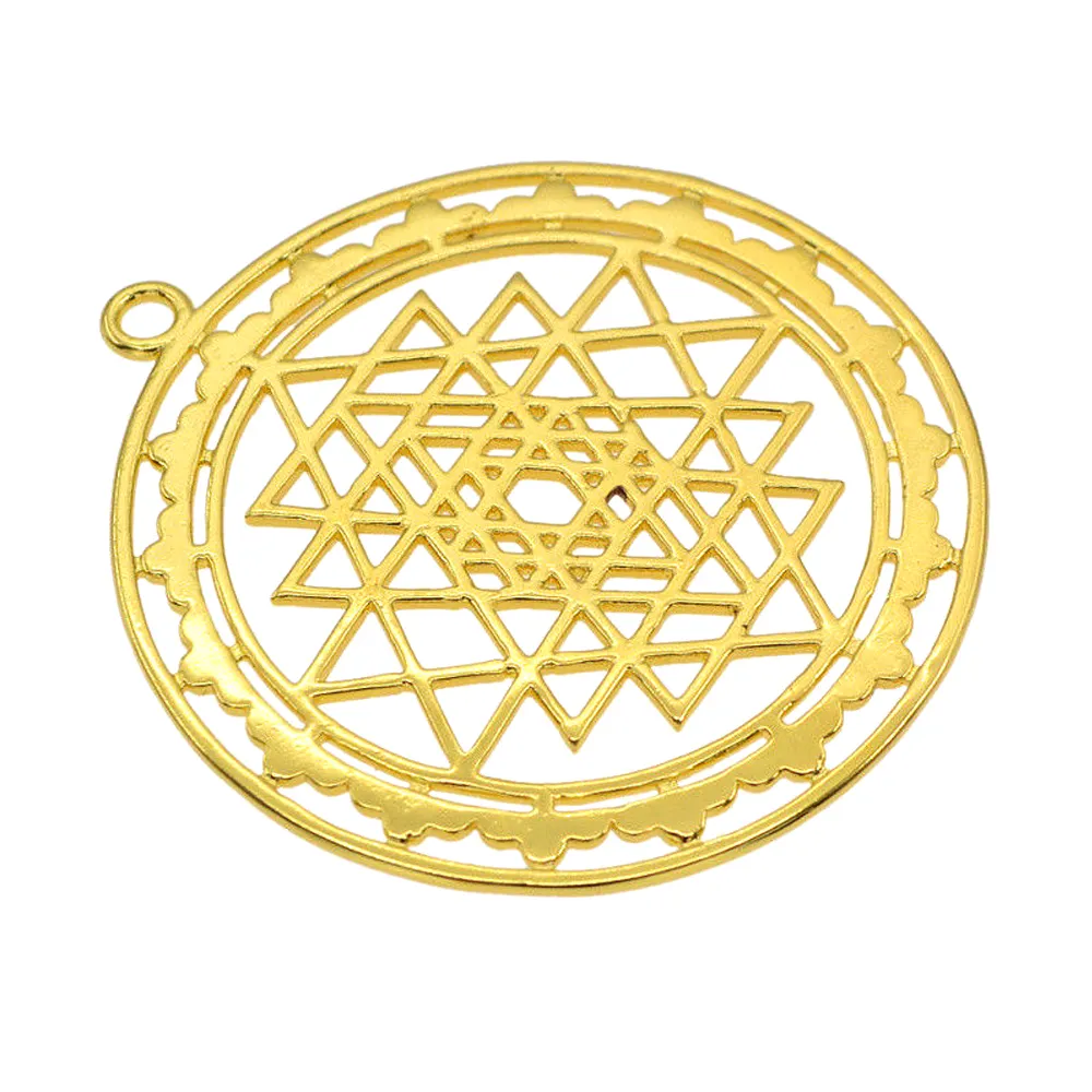 Collier avec pendentif De géométrie sacré, style Mandala Sri Yantra, bijou puissant, style bohème De Yoga, 2020 De chine