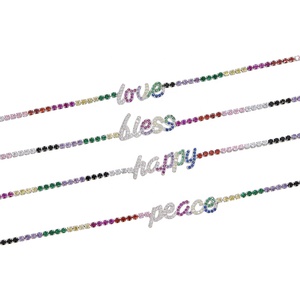 Gargantilla de plata chapada en plata para mujer, joyería personalizada con letras - Product Image 2