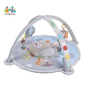 Konig Kids Baby Products Round Infant Crawling Floor Carpet Baby Play Mat With Lights