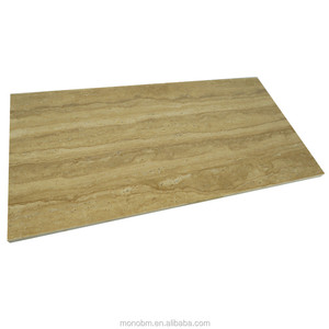 Phật Sơn Sản Xuất Iran <span class=keywords><strong>Walnut</strong></span> Beige Travertine Đánh Bóng Và Epoxy Đầy Travertine Panel Với Gạch Men - Product Image 1