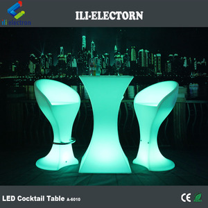 Ventas calientes Moderno Fiesta Eventos y <span class=keywords><strong>Bar</strong></span> Usado Remoto Que Cambia de Color LLEVADA Decorativa Cuadrada Mesa de Cóctel - Product Image 2
