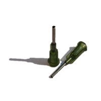 Aiguille de distribution industrielle en acier inoxydable de haute précision, raccord Luer Lock avec embout de sécurité, 22 G, 2 pouces