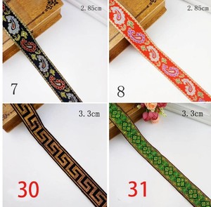 MOQ bajo, bordado étnico personalizado, cinta Jacquard, cinta trenzada, encaje Vintage para ropa - Product Image 5