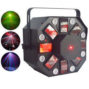 Laser stroboscopique LED pour Disco, mini lumière laser avec effet de danse fleur de lune - Product Image 1