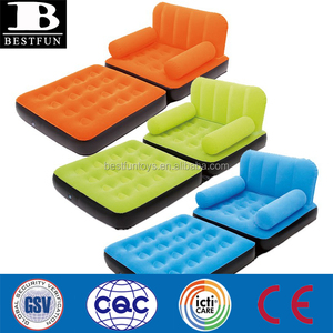 Kasur Angin Tiup, Kasur Udara Tiup, Kasur Lipat Ganda, Kursi Malas, Sofa Cadangan, dengan Lengan - Product Image 5