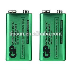 수은 무료 GP 6F22 1604G 9V 아연 탄소 배터리 손전등 - Product Image 6