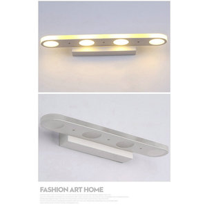 <span class=keywords><strong>Miroir</strong></span> de salle de bain mural avec éclairage <span class=keywords><strong>LED</strong></span> IP44, éclairage blanc chaud pour toilettes et lavabo - Product Image 4