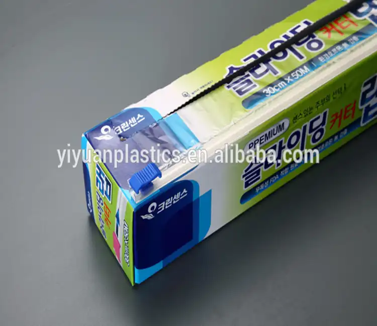 Kunststoff Stick-auf Typ Cling Wrap Schiebe Cutter für Catering Küche Verpackung