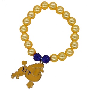 Club de sororité élastique fait à la main depuis 1922 SGRHO signe lettre grecque Sigma Gamma Rho Bracelets caniche - Product Image 1
