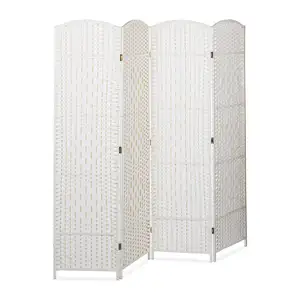 Tường 100% Polyester 8 Bảng Điều Chỉnh Gấp Màn Hình Shoji Phòng Divider