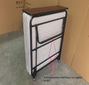 Giường Gấp Với Nệm Khách Sạn Di Động Được Sử Dụng Đồ Nội Thất Gia Đình Bằng Thép NỘI THẤT PHÒNG NGỦ Carton Sắt Giường Mềm Hiện Đại 10 Miếng - Product Image 2