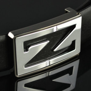 El ocio correa piel de vaca correa de cuero hombres de letras suavizado abrocharse el cinturón de Z castellana - Product Image 2