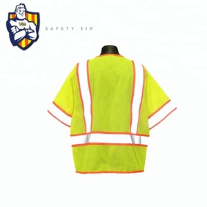 Llevó rayas reflectantes Anti disturbios trabajadores de la carretera chaleco de seguridad por malla ropa - Product Image 2