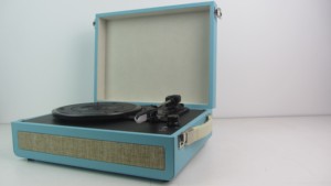 Nhà máy cung cấp Retro hiện đại Di Động máy hát đĩa nhựa <span class=keywords><strong>turntable</strong></span> ghi lại máy nghe nhạc với màu xanh răng - Product Image 2