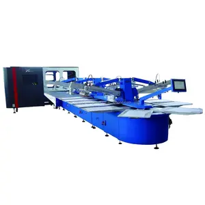 6 Kleuren Automatische Ovale Zeefdruk Machine