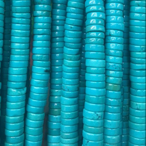 Hubei — pierres précieuses naturelles et authentiques, perles de haute qualité, bleu, <span class=keywords><strong>Turquoise</strong></span>, Heishi, vente en gros