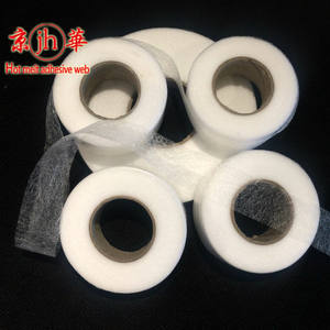 Fusible interfacing <strong>whiteblack</strong> non woven bonding web - Product Image 3