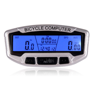 มาตรวัดความเร็วจักรยานแบบมีสาย นาฬิกาจับเวลาคอมพิวเตอร์ พร้อมหน้าจอ LCD ไฟพื้นหลังสีน้ำเงิน ฟังก์ชั่นล้างข้อมูลอัตโนมัติ รุ่น Sunding SD-558A - Product Image 2
