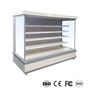Supermercado de productos básicos longitud personalizada semimural <span class=keywords><strong>vitrina</strong></span> refrigerada <span class=keywords><strong>vertical</strong></span> - Product Image 1