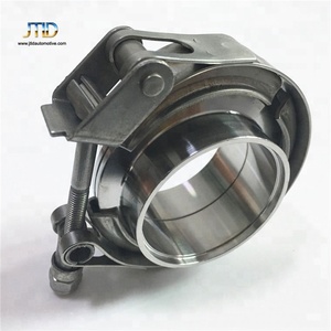 JTLD High Performance Turbo <strong>Exhaust</strong> Pipe Quick Release V Band <strong>Clamp</strong> with Male and Female Flanges or Standard Flat Flanges Kits - Product Image 3