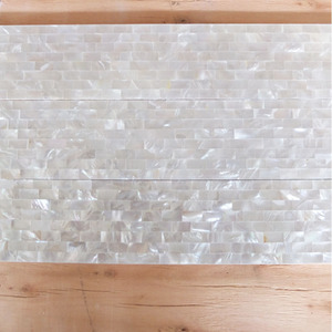 Tuiles de mosaïque carrées blanches en coquillages de capiz pour <span class=keywords><strong>piscine</strong></span> - Product Image 2
