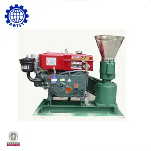 100-150kg/h Animal feed/wood/fuel pellet machine for home use with diesel engine