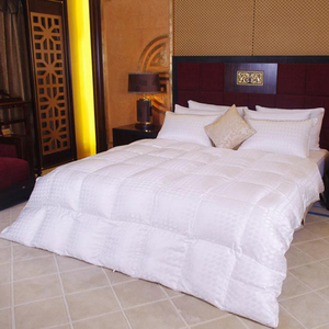 โรงงานโดยตรงราคาทนทานเตียงลายผ้าพันคอ handmade สีขาวขนาด king size 60% ห่านลงผ้านวม