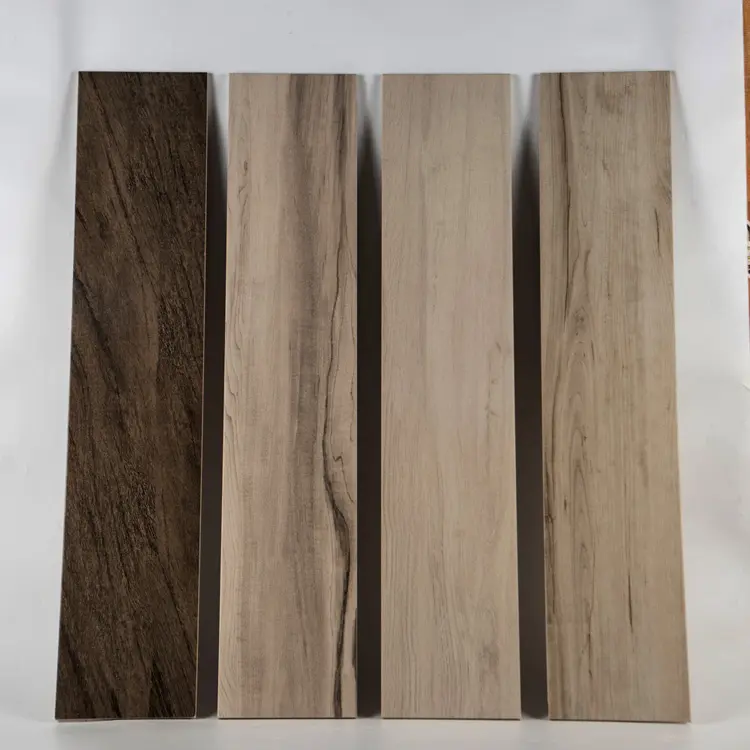 Looks like natural wood look porcelain tile grey