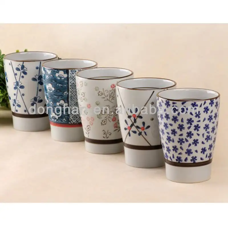 Té japonés taza con patrón pintado de cerámica taza de café