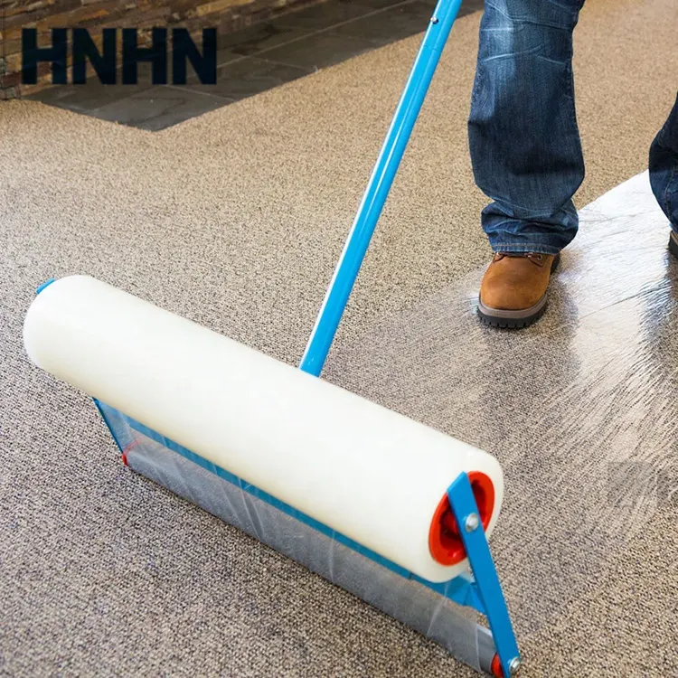 Floor protection PE adhesive carpet protective film clear plastic carpet protector-----carpet shields