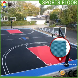 Outdoor sintetica campi da basket in gomma pavimenti in piastrelle