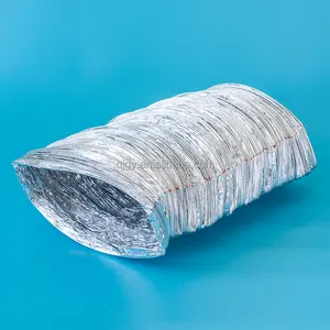 6 Zoll Aluminium PET Silberfarbener Rechteckiger Flexibler Luftkanal Küchenabzugskanal 8ft 10ft Heimbelüftung Luftkanal - Product Image 4
