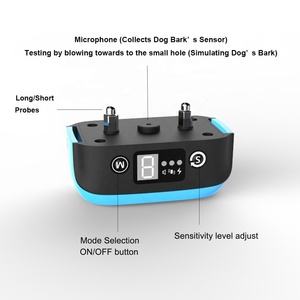 Wasserdichtes wiederauf lad bares Haustier training Smart Control <span class=keywords><strong>Beeper</strong></span> Voice Stop Shock Vibration Kein Anti-Hunde rinden halsband für kleine Hunde
