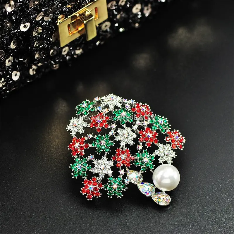 Holiday gift Christmas tree pin fashion brooch