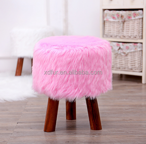 Factory Hot Sale Faux Fur <strong>Stool</strong> <strong>Cover</strong> Chair <strong>Covers</strong> - Product Image 5