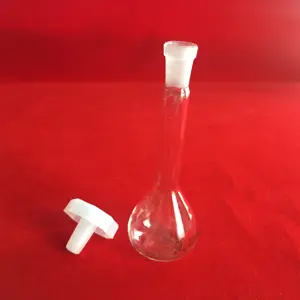 Frasco de vidrio de borosilicato Kjeldahl, transparente, para etiquetas