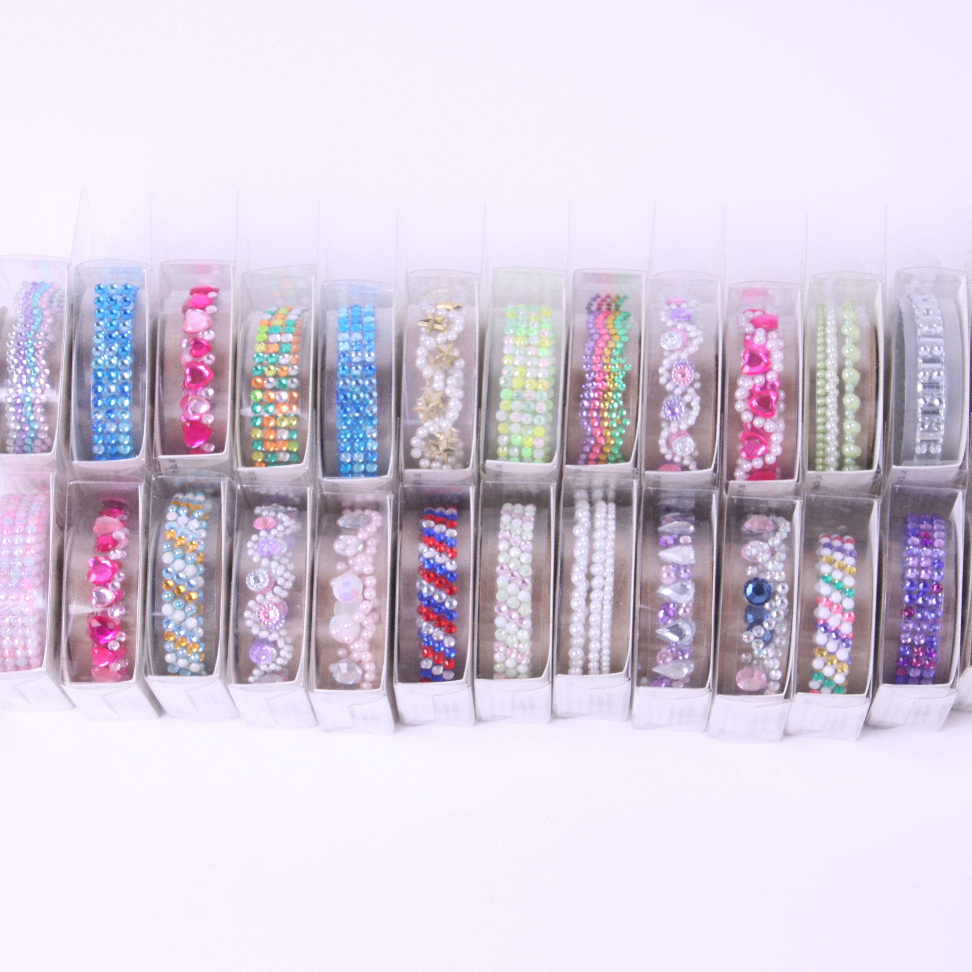 Оптовая продажа, самоклеящиеся рулоны наклеек с кристаллами и стразами