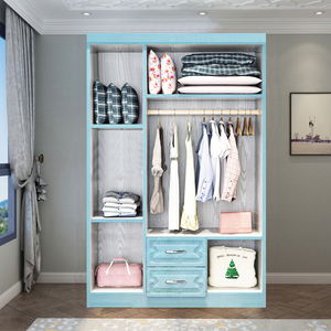 Zizhizhiqu — armoire en bois à personnaliser, 4 portes, 500mm de largeur, pour enfants du moyen-orient, divers couleurs de garde-robe en plastique PVC - Product Image 5