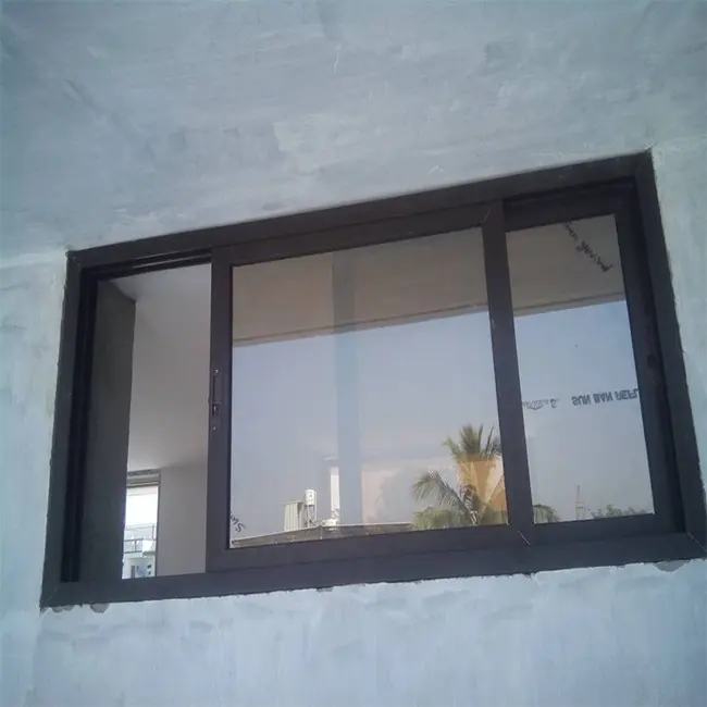 Sederhana Besi Windows Barbekyu Desain Rumah Modern Jendela Aluminium Sliding