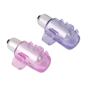 Alat Bantu Seks Kecil Vibrator Cincin Jari Wanita 1 Kecepatan Masturbasi - Product Image 1