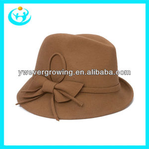 2013 high quality fashion Winter Mrs. hat wool felt hat bucket hat - Product Image 1