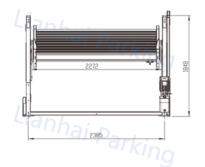 PJS-ST 2000 Ribaltamento idraulico del veicolo parcheggio piattaforma con CE - Product Image 4
