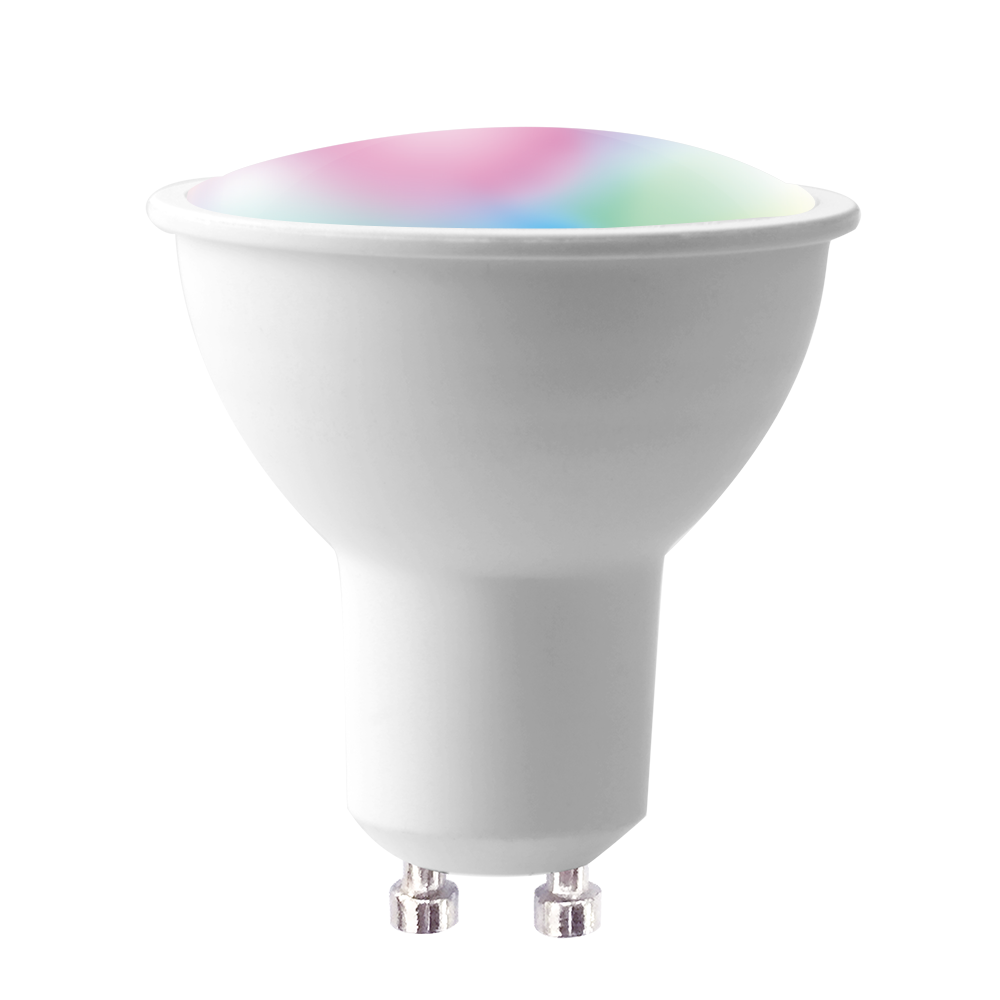 New smart GU10 rgbw lighting fixtures- Smartphone App dimmable multicolored 4W RGB GU10 Spotlight