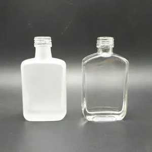 500ml Bottle Glass Bottle Luxury 375ml 500ml 750ml 1000ml Cork Top Screw GPI Top Cap Round Whiskey Vodka Brandy Spirits Glass Bottles