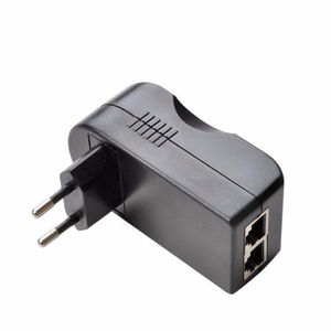 24W Gigabit POE injector 48Vdc 0.5A Single port RJ45 Adapter Wall mount 24V 56V 12V <strong>VOIP</strong> <strong>phone</strong> Power supply - Product Image 1