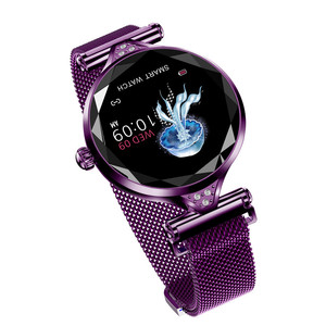 H1 jam tangan pintar wanita, arloji cerdas 24 jam monitor detak jantung deteksi tekanan darah - Product Image 5