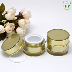 China proveedor de envases cosméticos 5G 10G 20G 30g de doble pared de plástico de lujo ps loción tarro de crema - Product Image 5
